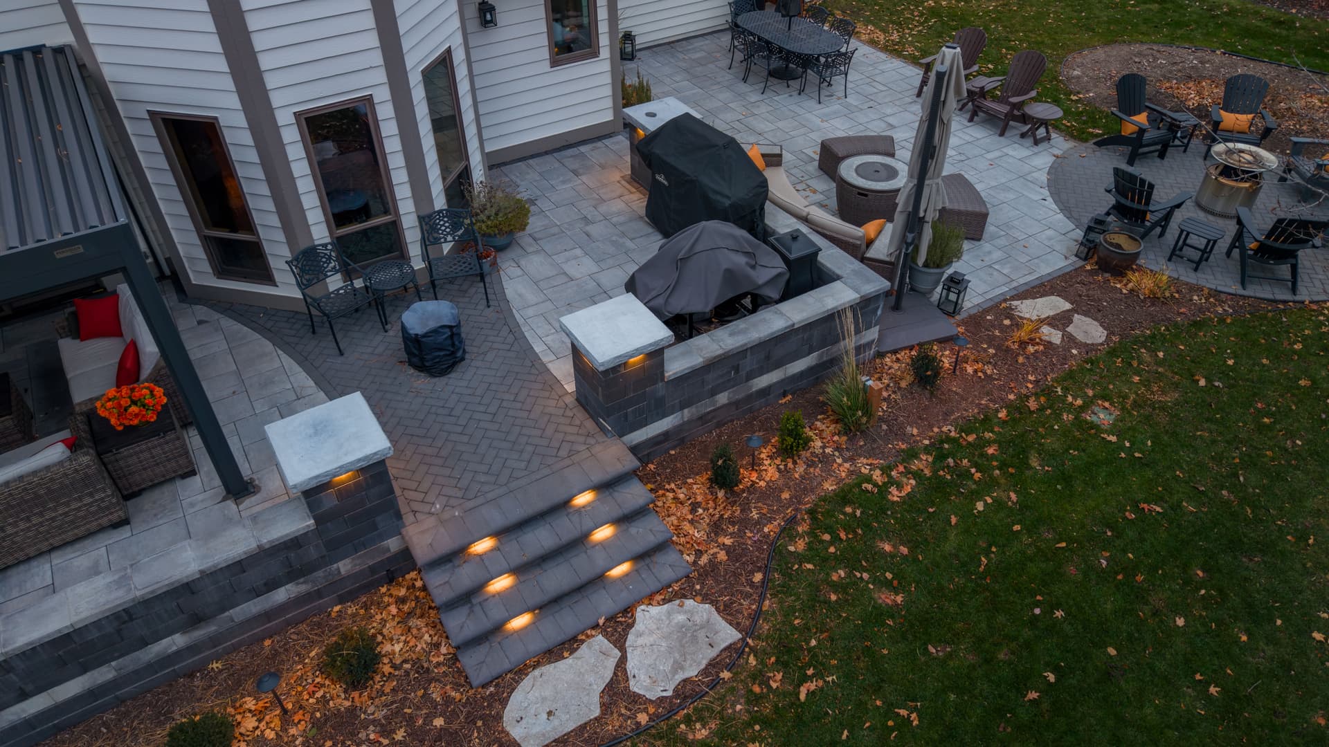 Multi-Level Patio Installation in Woodbury image