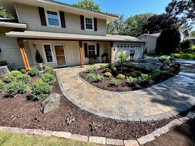 Gallery photos for Front Yard Walkway and Garden Installation: Image #2