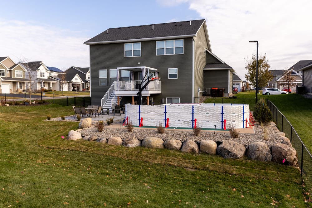 Gallery photos for Stunning Backyard Sports Court Installation in Cottage Grove: Image #7