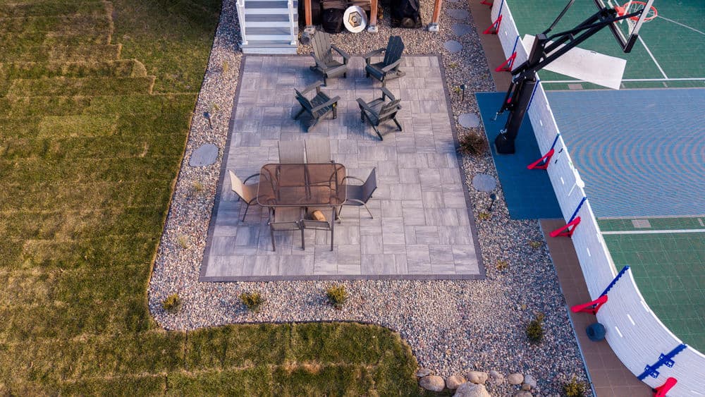 Gallery photos for Stunning Backyard Sports Court Installation in Cottage Grove: Image #1